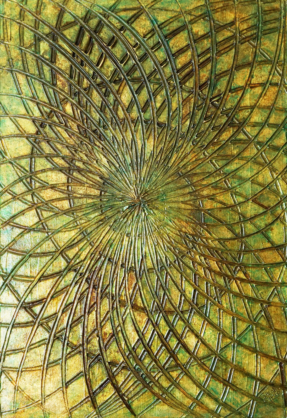 Genesis 58. (The Seventh Day) – original painting by Sarah I. Avni