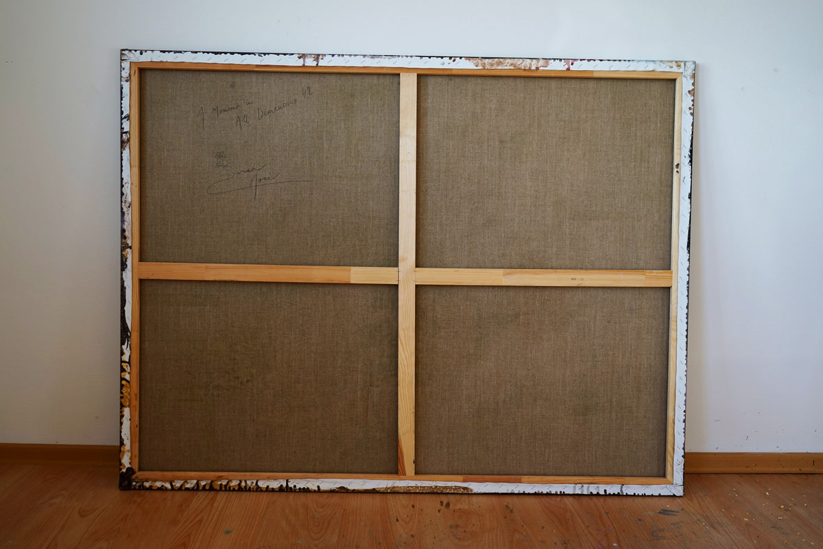 A Moment in All Dimensions 48. – back of the painting