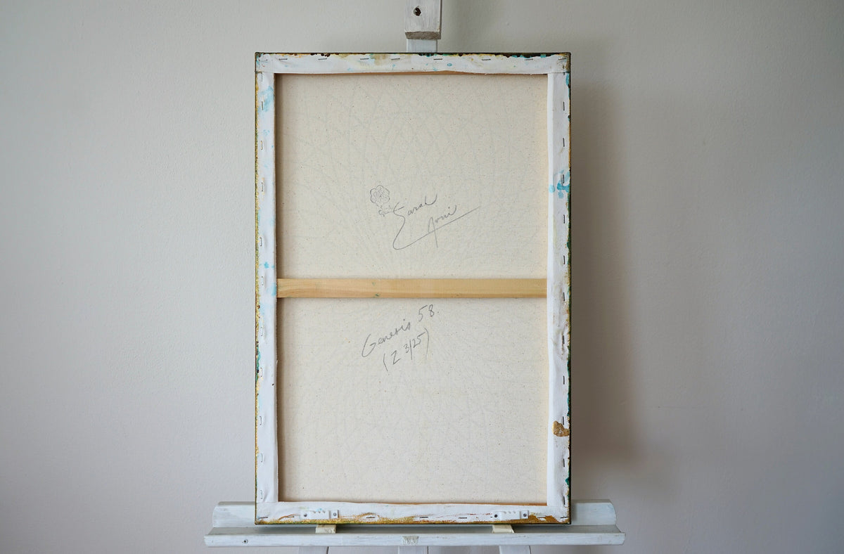 Genesis 58. (The Seventh Day) – back of the painting