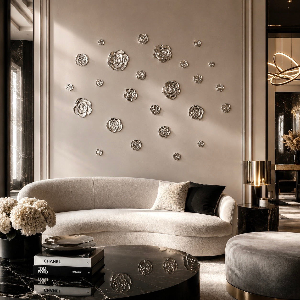 Interior Jewellery: Chrome Rose Garden