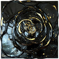 Little Black Rose with a Touch of Gold I.
