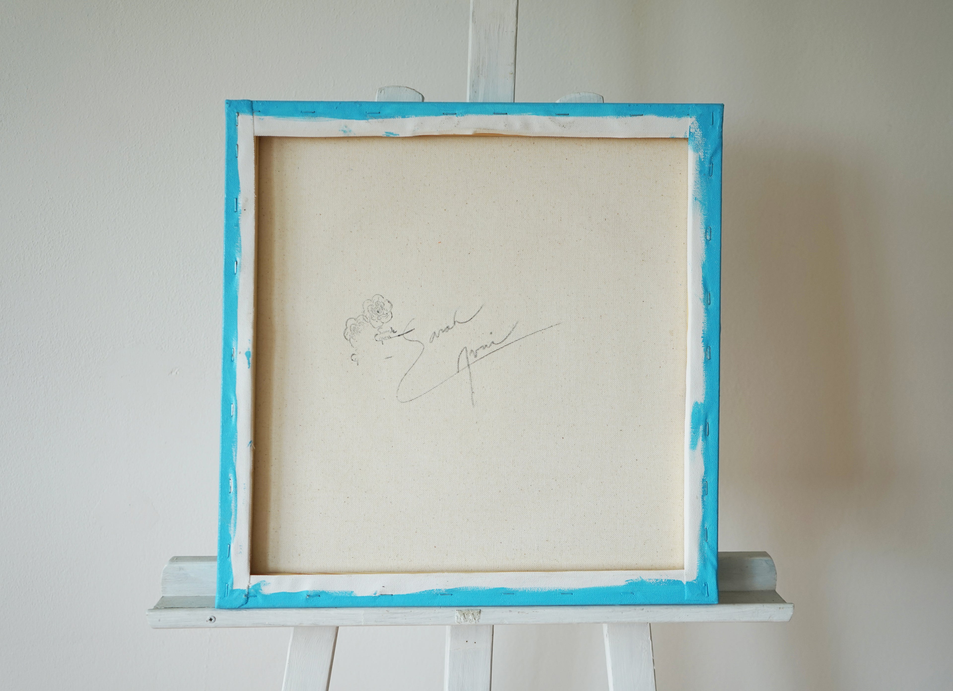 Little Blue Rose with a Touch of Gold III.