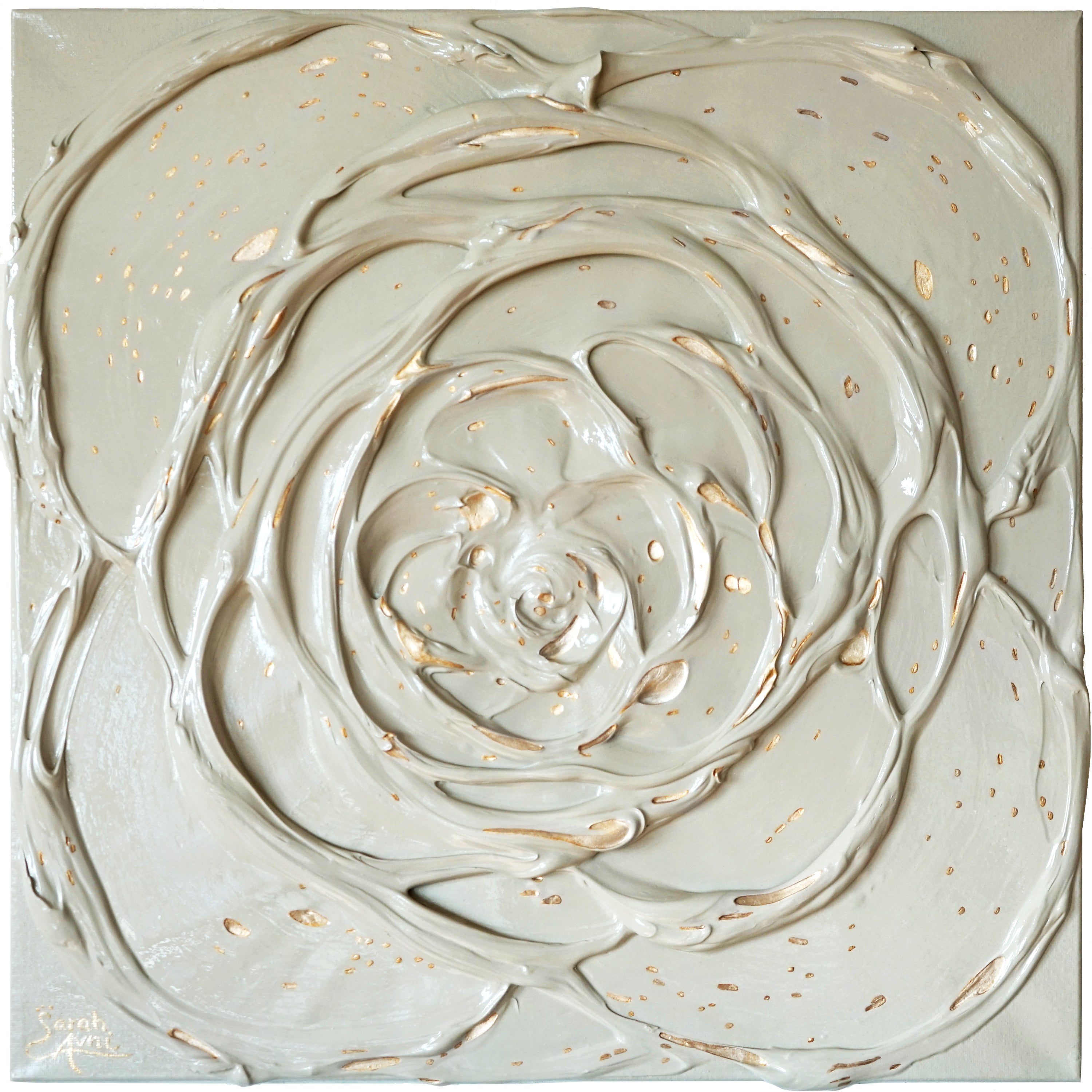 Little Greige Rose with a Touch of Silver I.