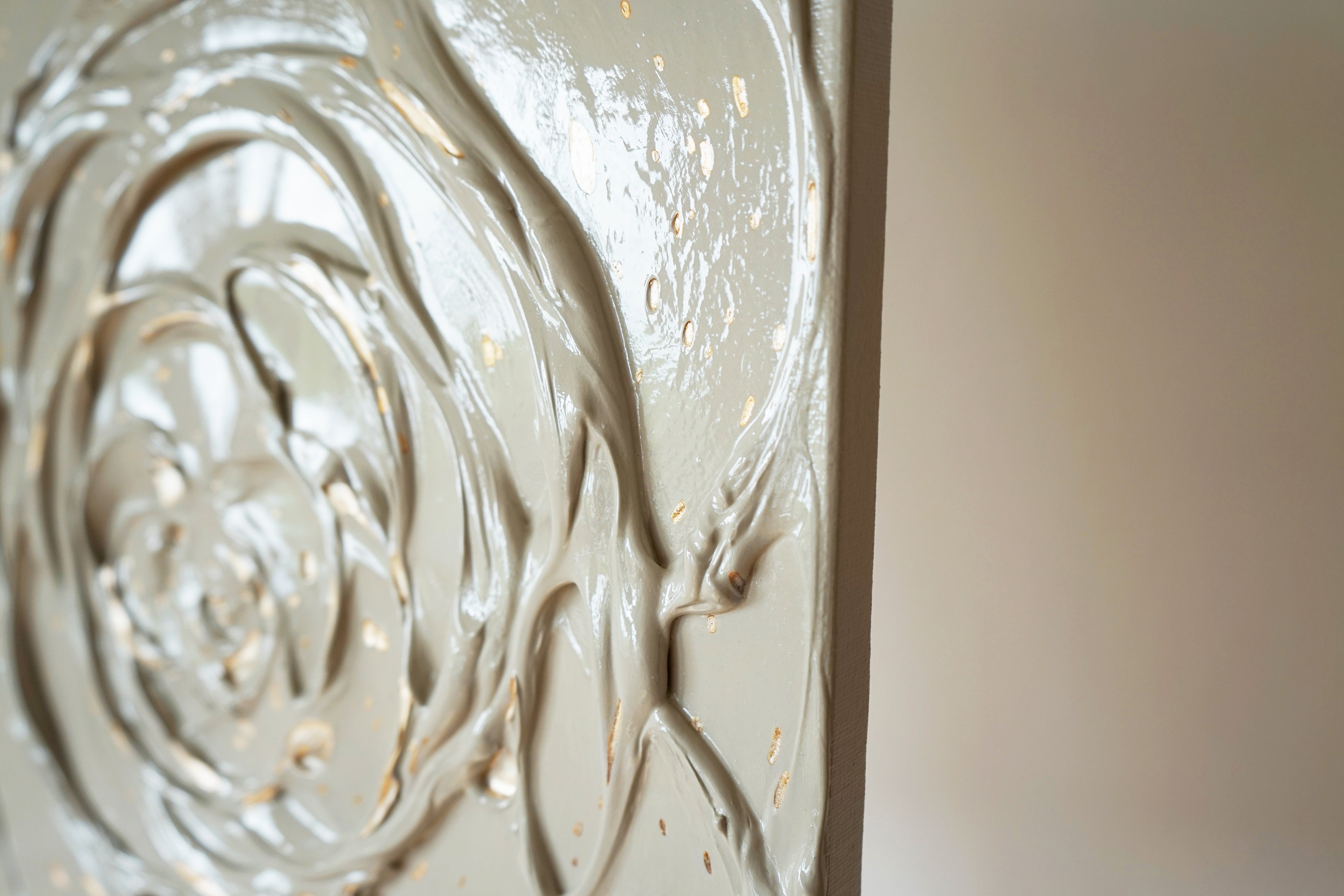Little Greige Rose with a Touch of Silver I.