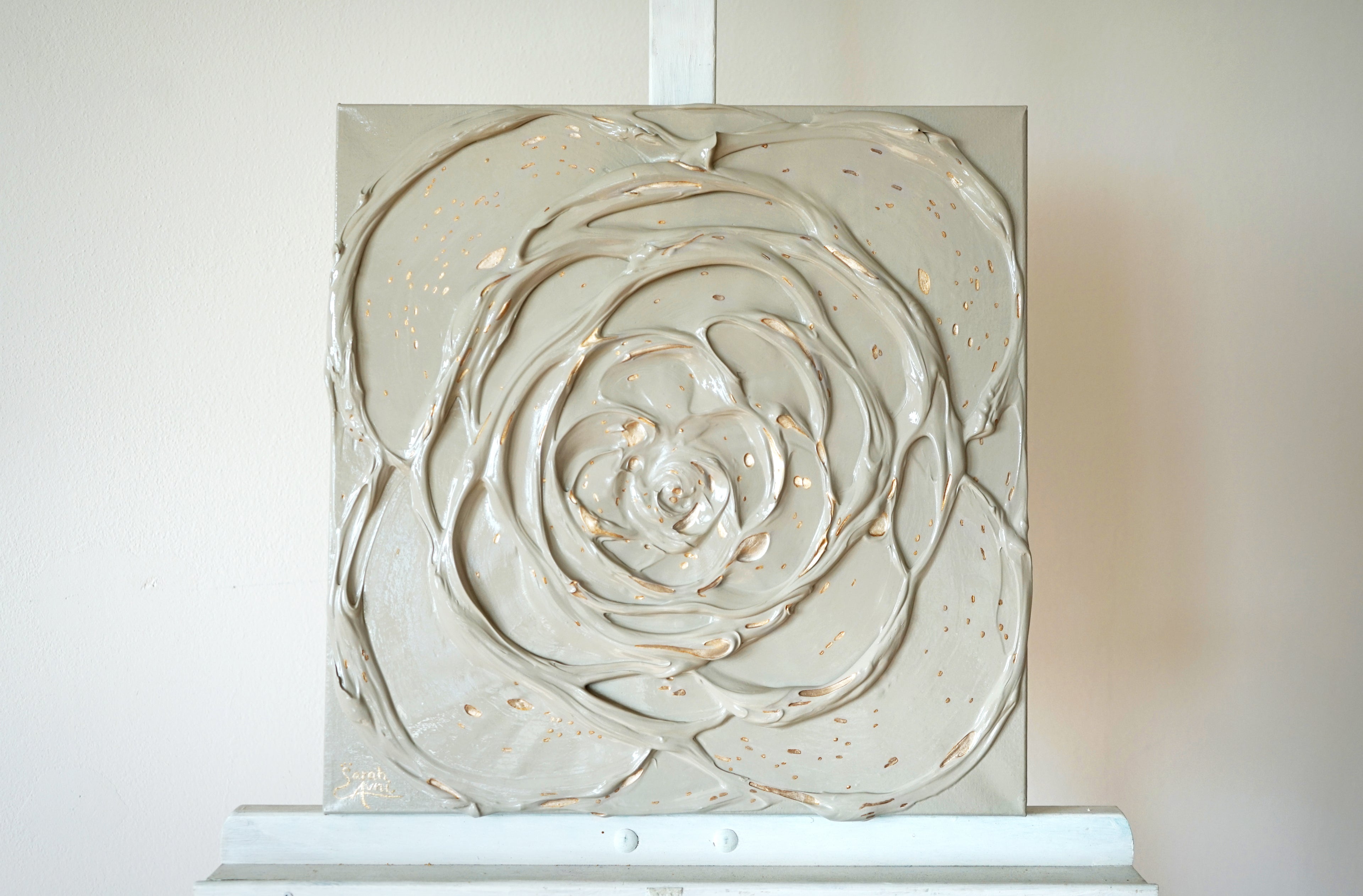 Little Greige Rose with a Touch of Silver I.
