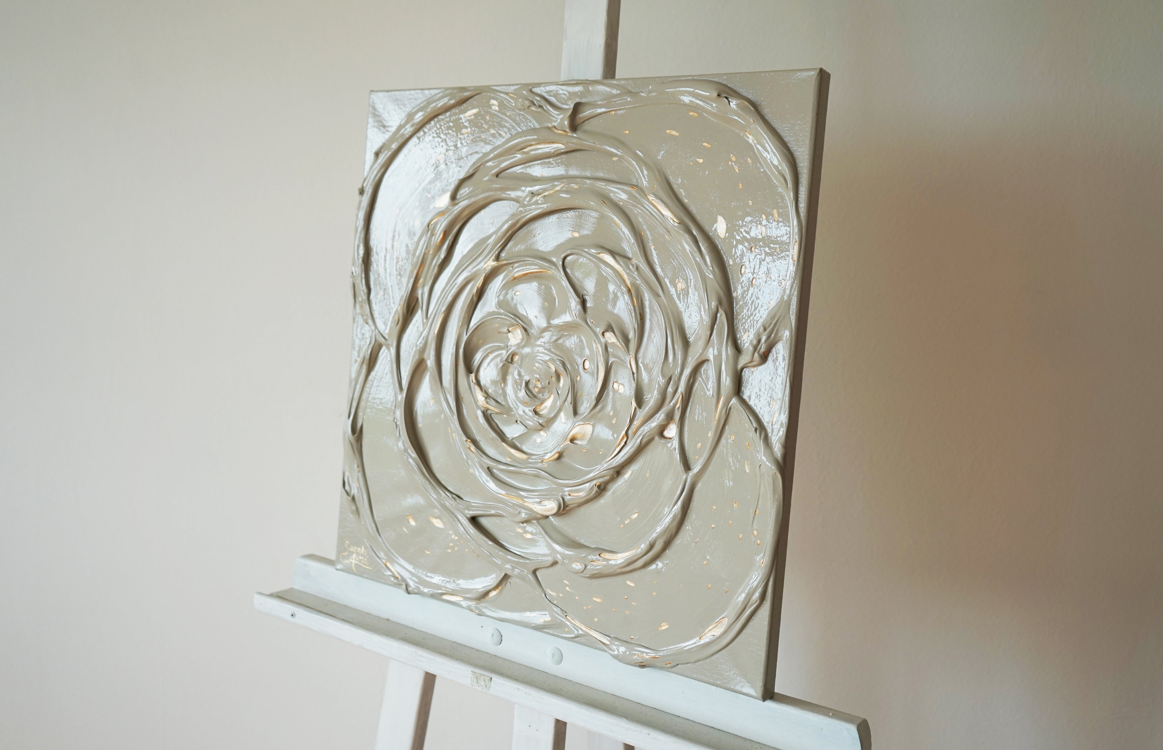 Little Greige Rose with a Touch of Silver I.