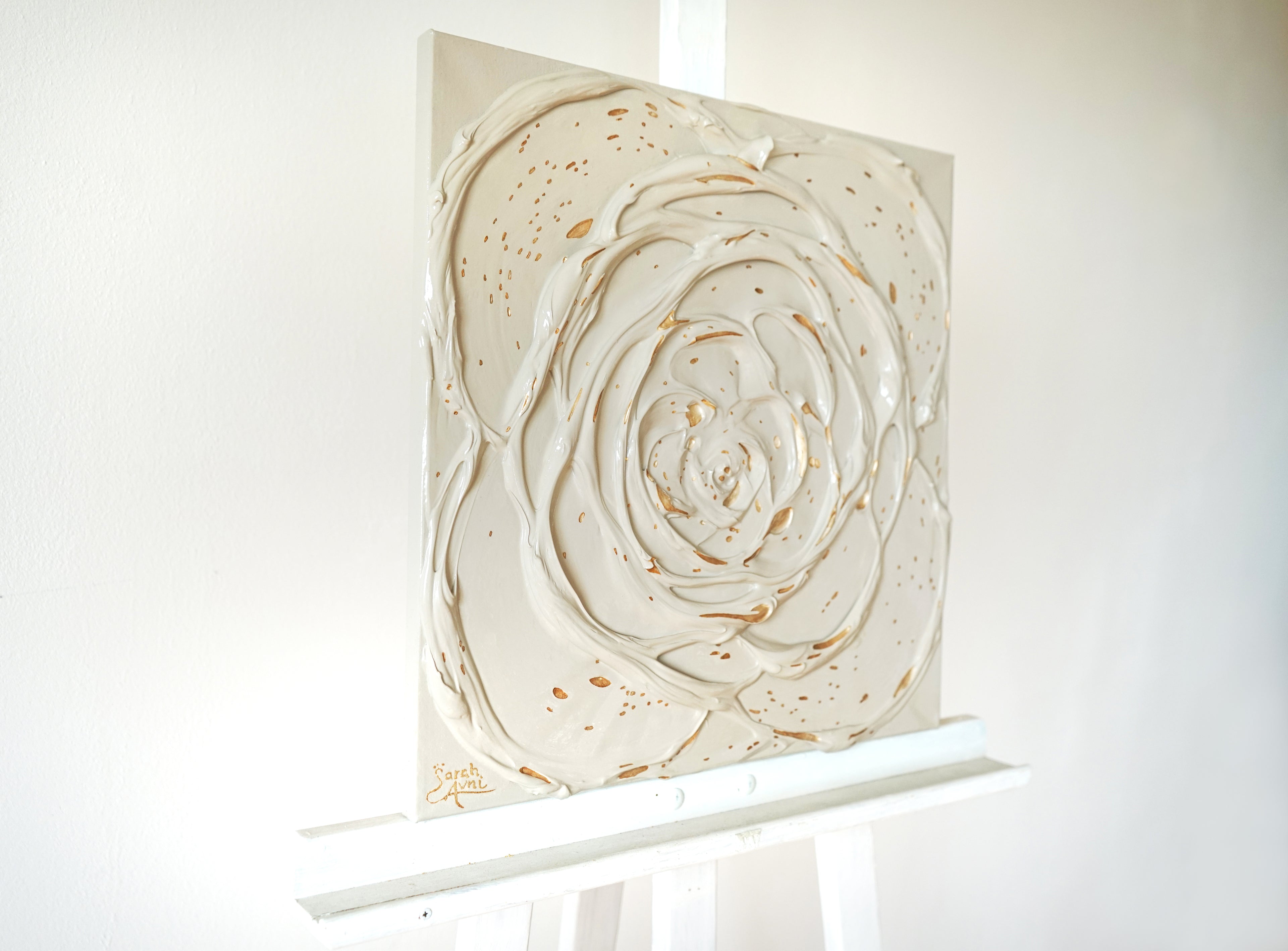 Little Greige Rose with a Touch of Silver I.